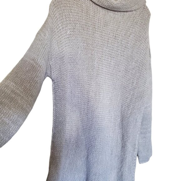 Super Soft and Warm Gray Turtleneck Sweater Tagless Reversible 1X - Picture 8 of 8